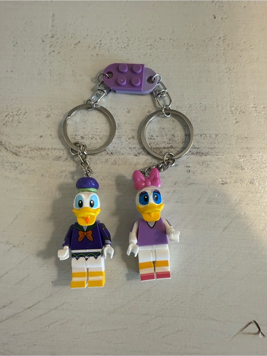 Other - Donald & Daisy Duck Keychain Set Custom Minifigure Pair Disney Style